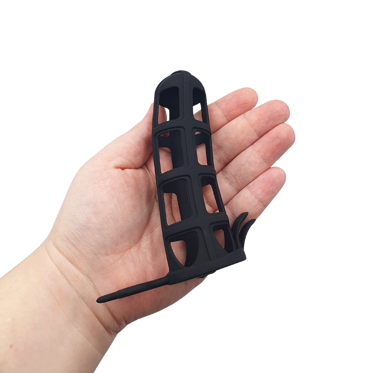 Capa Peniana Vazada Quadriculada em Silicone Flexível - Pretty Love Penis Sleeve | 11 x 3 cm - 5