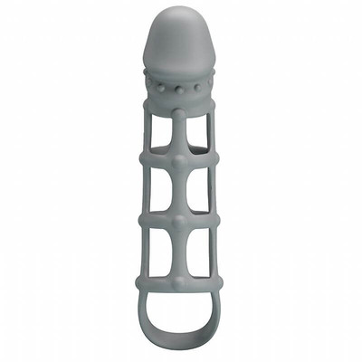 Foto 2 do produto Capa Peniana Vazada em Silicone com Anel para Escroto - Pretty Love Penis Sleeve With Ball Strap