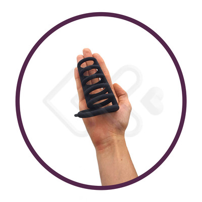 Anel Peniano Duplo para Pênis e Escroto em Silicone - Pretty Love Pennis Ring Rodrigo