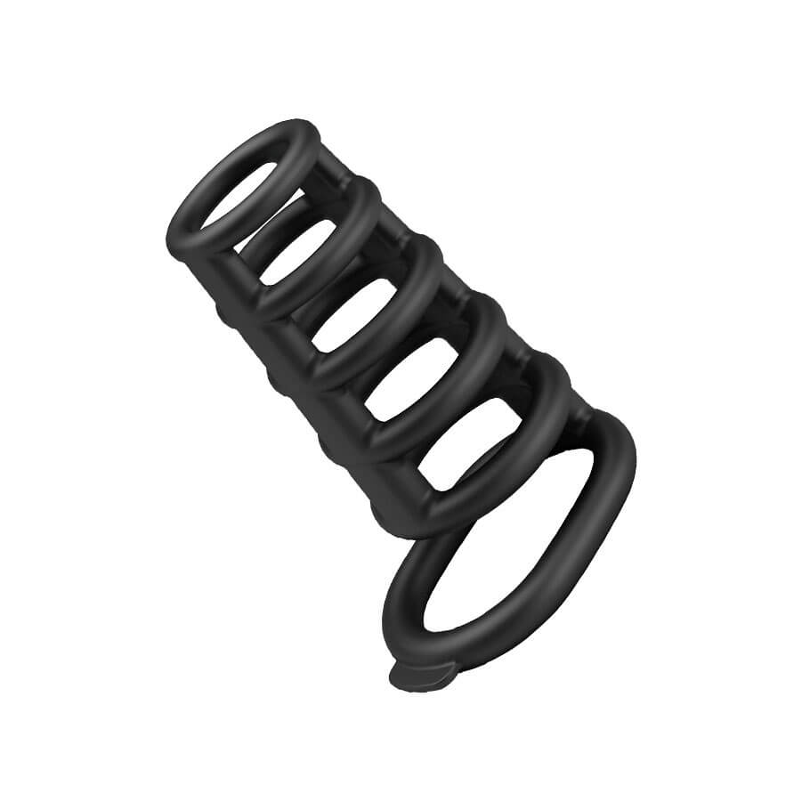 Anel Peniano Duplo para Pênis e Escroto em Silicone - Pretty Love Pennis Ring Rodrigo - 5