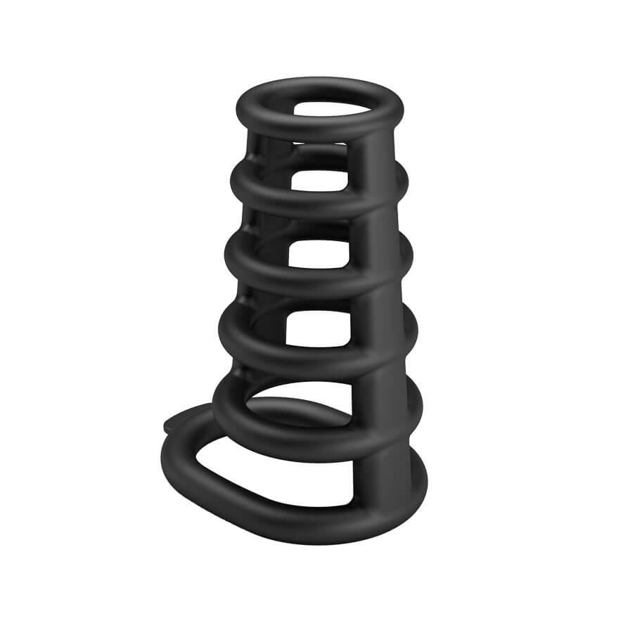 Anel Peniano Duplo para Pênis e Escroto em Silicone - Pretty Love Pennis Ring Rodrigo - 3