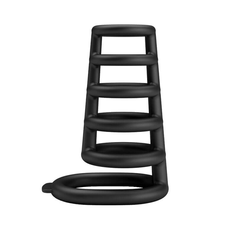 Anel Peniano Duplo para Pênis e Escroto em Silicone - Pretty Love Pennis Ring Rodrigo - 4