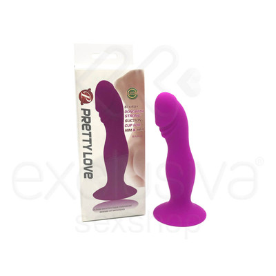 Foto 1 do produto Pretty Love - Plug Anal em Soft Touch com Glande Realística e Ventosa - 13,8 x 4,2 cm