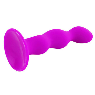 Foto 3 do produto Pretty Love - Plug Anal em Soft Touch com Ventosa - 12 x 3 cm