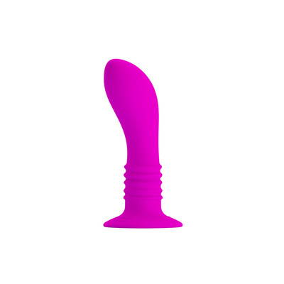 Foto 2 do produto Plug Anal em Silicone com 10 Modos de Vibrações e Ventosa - Pretty Love | 11 x 3,3 cm
