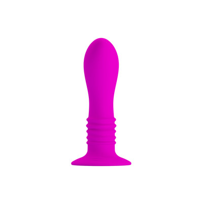 Foto 3 do produto Plug Anal em Silicone com 10 Modos de Vibrações e Ventosa - Pretty Love | 11 x 3,3 cm