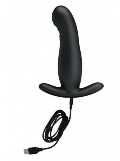 Estimulador de Próstata Recarregável em Silicone com 7 Modos de Vibração - Pretty Love Prostate Massager | 12,5 x 3 cm - 2