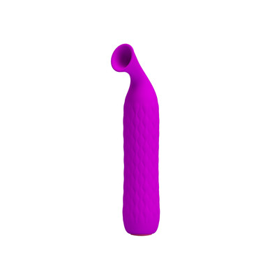 Foto 2 do produto Estimulador de Clítoris em Silicone com 12 Modos de Sucção e Recarregável - Pretty Love Quentin | 14,7 x 2,8 cm | Disponível em 2 Cores