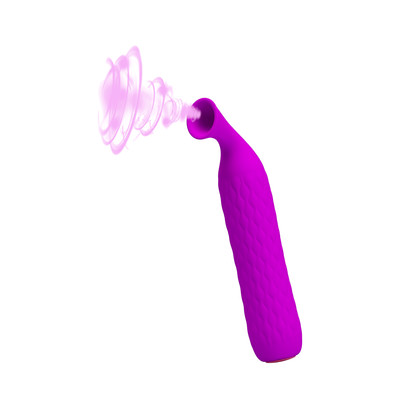 Foto 4 do produto Estimulador de Clítoris em Silicone com 12 Modos de Sucção e Recarregável - Pretty Love Quentin | 14,7 x 2,8 cm | Disponível em 2 Cores