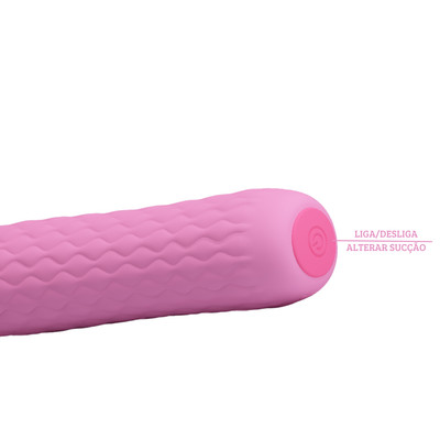 Foto 10 do produto Estimulador de Clítoris em Silicone com 12 Modos de Sucção e Recarregável - Pretty Love Quentin | 14,7 x 2,8 cm | Disponível em 2 Cores