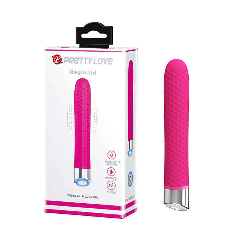 Vibrador Personal com 12 Modos de Vibração e Textura de Saliências - Pretty Love Reginald | Disponível em 2 Cores - 3