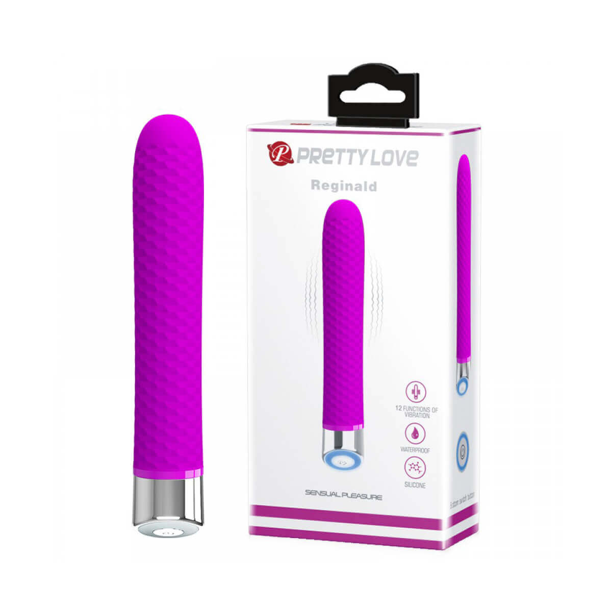 Vibrador Personal com 12 Modos de Vibração e Textura de Saliências - Pretty Love Reginald | Disponível em 2 Cores - 8