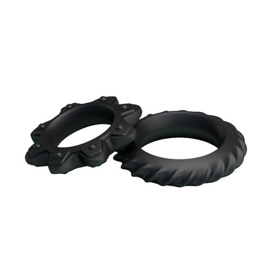 Foto 5 do produto Pretty Love Ring Flowering - Kit com 2 Anéis Penianos em Silicone com Formatos Diferentes - 4,7 x 1 cm