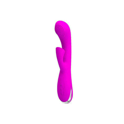 Foto 2 do produto Vibrador Estimulador de Ponto G e Clítoris Recarregável com 7 Modos de Sucção e 4 Modos de Movimentação - Pretty Love Roy | 21 x 3,7 cm