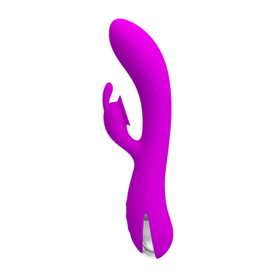 Foto 3 do produto Vibrador Estimulador de Ponto G e Clítoris em Silicone com 7 Modos de Vibração, Sucção e Recarregável - Pretty Love Sam | 21 x 3,5 cm