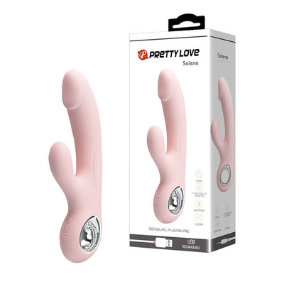 Vibrador Estimulador de Clítoris e Ponto G Recarregável com 7 Modos de Vibração e 5 Modos de Intensidade - Pretty Love Selene | Disponível em 2 Cores