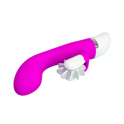 Foto 4 do produto Vibrador de Ponto G com 12 Modos de Vibração e Estimulador de Clitóris com Movimento de Língua - Pretty Love Sheila - 11,5 x 3,7 cm