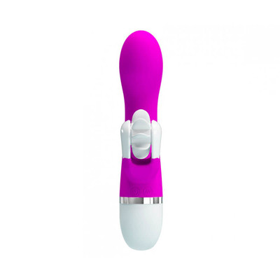 Foto 6 do produto Vibrador de Ponto G com 12 Modos de Vibração e Estimulador de Clitóris com Movimento de Língua - Pretty Love Sheila - 11,5 x 3,7 cm