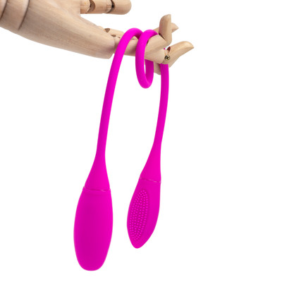 Vibrador Duplo Unissex com 7 Modos de Vibração, Recarregável e Resistente à Água - Pretty Love Snaky Vibe II | 60 x 3 cm