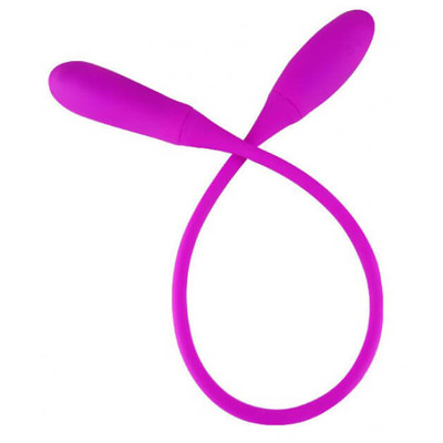 Vibrador Duplo Recarregável com 7 Modos de Vibração, a Prova D'Água - Pretty Love Snaky Vibe III | 60 x 3 cm