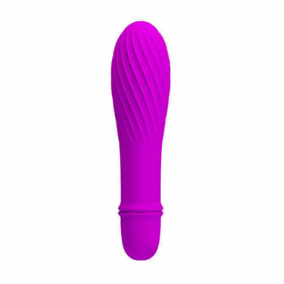 Foto 6 do produto Mini Vibrador em Silicone com Relevo e 10 Modos de Vibração - Pretty Love Solomon | 12,2 x 2,9 cm | Disponível em 5 Cores