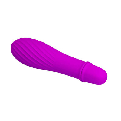 Foto 7 do produto Mini Vibrador em Silicone com Relevo e 10 Modos de Vibração - Pretty Love Solomon | 12,2 x 2,9 cm | Disponível em 5 Cores