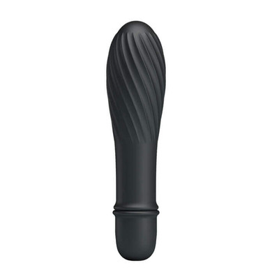 Foto 14 do produto Mini Vibrador em Silicone com Relevo e 10 Modos de Vibração - Pretty Love Solomon | 12,2 x 2,9 cm | Disponível em 5 Cores