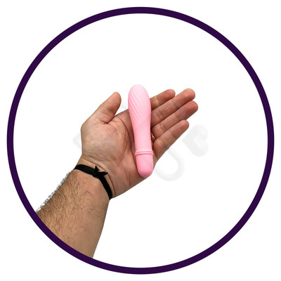 Mini Vibrador em Silicone com Relevo e 10 Modos de Vibração - Pretty Love Solomon | 12,2 x 2,9 cm | Disponível em 5 Cores