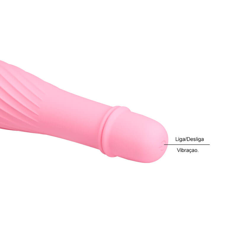 Mini Vibrador em Silicone com Relevo e 10 Modos de Vibração - Pretty Love Solomon | 12,2 x 2,9 cm | Disponível em 5 Cores - 21