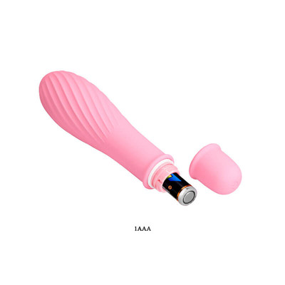 Foto 22 do produto Mini Vibrador em Silicone com Relevo e 10 Modos de Vibração - Pretty Love Solomon | 12,2 x 2,9 cm | Disponível em 5 Cores