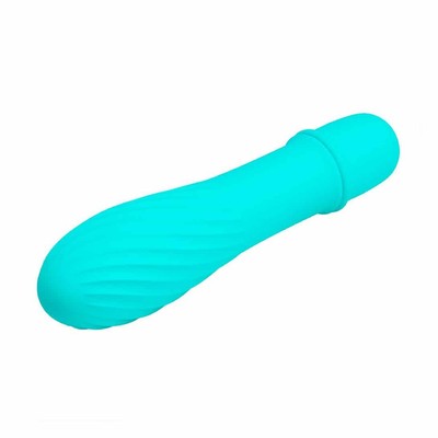 Foto 4 do produto Mini Vibrador em Silicone com Relevo e 10 Modos de Vibração - Pretty Love Solomon | 12,2 x 2,9 cm | Disponível em 5 Cores