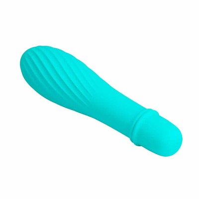 Foto 3 do produto Mini Vibrador em Silicone com Relevo e 10 Modos de Vibração - Pretty Love Solomon | 12,2 x 2,9 cm | Disponível em 5 Cores