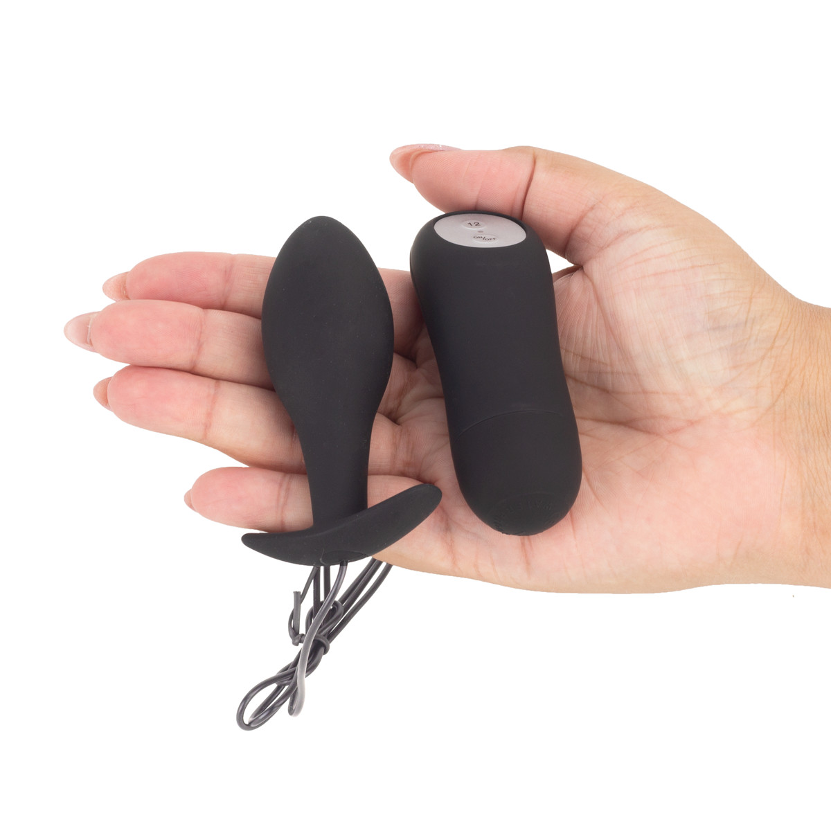 Plug Anal ''M'' em Silicone com 12 Modos de Vibração e Controle Remoto com Fio - Pretty Love Special Anal Stimulation | 7,8 x 3,1 cm - 5