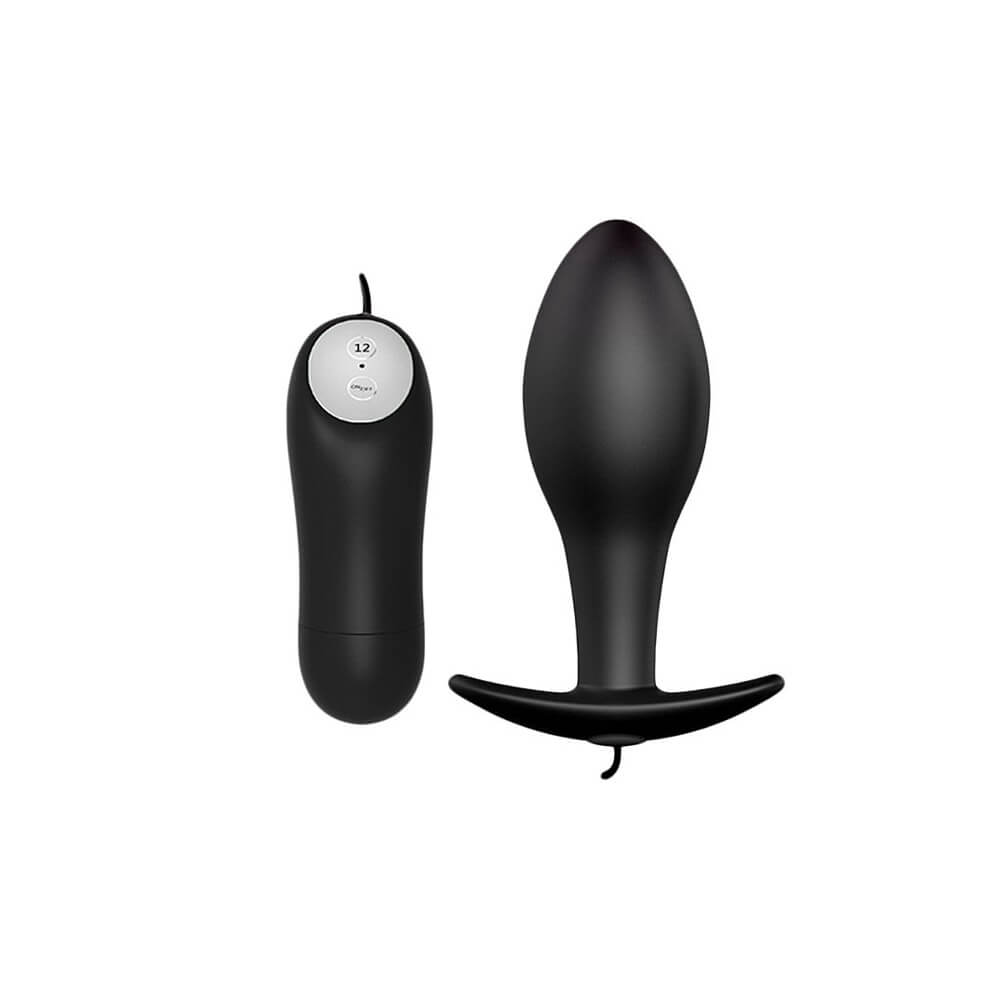 Plug Anal ''M'' em Silicone com 12 Modos de Vibração e Controle Remoto com Fio - Pretty Love Special Anal Stimulation | 7,8 x 3,1 cm - 2