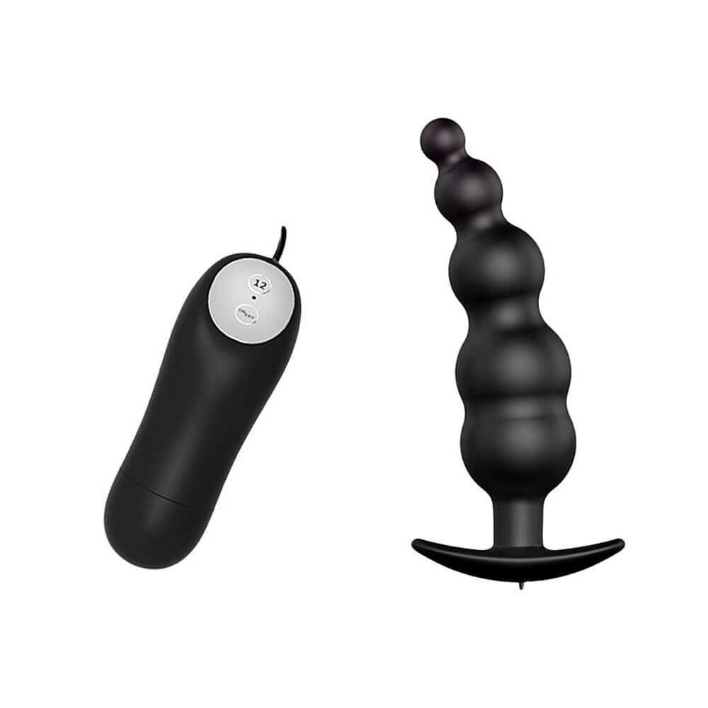 Plug Anal em Silicone com Formato Escalonado e 12 Modos de Vibração com Controle Remoto - Pretty Love Special Anal Stimulation | 11 x 2,9 cm - 4