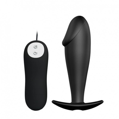 Foto 2 do produto Plug Anal em Silicone Soft Touch com 12 Modos de Vibração - Pretty Love Special Anal Stimulation | 9,5 x 3 cm