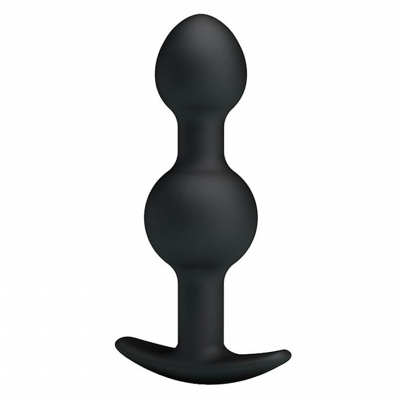 Pretty Love Special Anal Stimulation - Plug Anal em Silicone Soft Touch com 2 Esferas Para Pompoar em Tamanhos Gradativos - 10,6 x 2,6 cm - 2