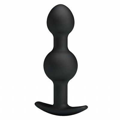 Foto 2 do produto Pretty Love Special Anal Stimulation - Plug Anal em Silicone Soft Touch com 2 Esferas Para Pompoar em Tamanhos Gradativos - 10,6 x 2,6 cm