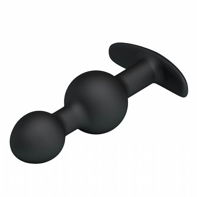 Foto 4 do produto Pretty Love Special Anal Stimulation - Plug Anal em Silicone Soft Touch com 2 Esferas Para Pompoar em Tamanhos Gradativos - 10,6 x 2,6 cm