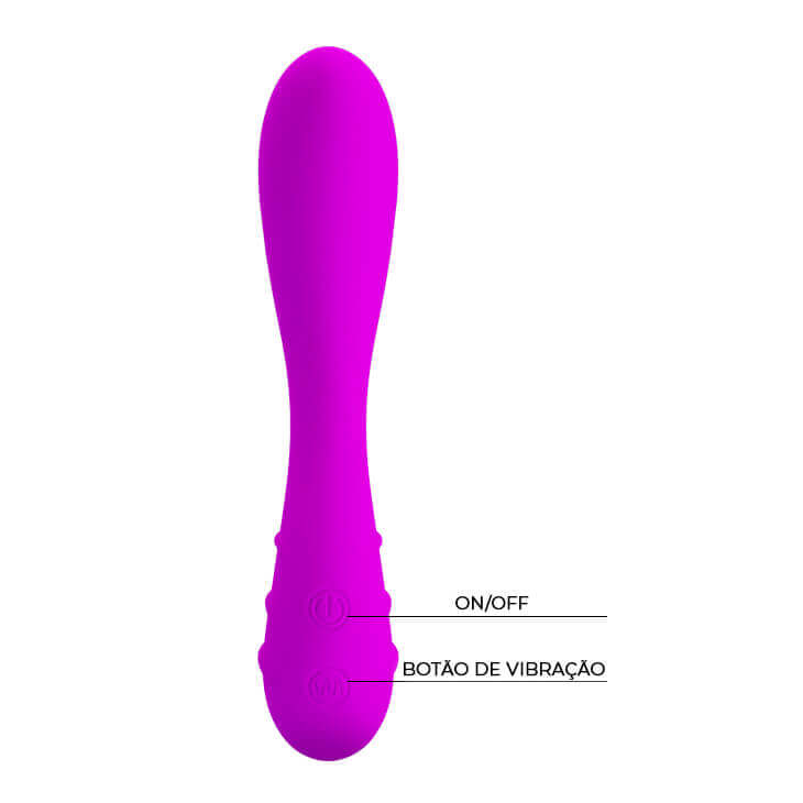 Pretty Love Spirit - Vibrador Estimulador de Ponto G em Silicone com 30 Modos de Vibrações - 18,5 x 3,5 cm - 4
