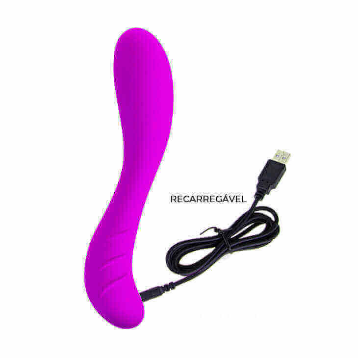 Pretty Love Spirit - Vibrador Estimulador de Ponto G em Silicone com 30 Modos de Vibrações - 18,5 x 3,5 cm - 5