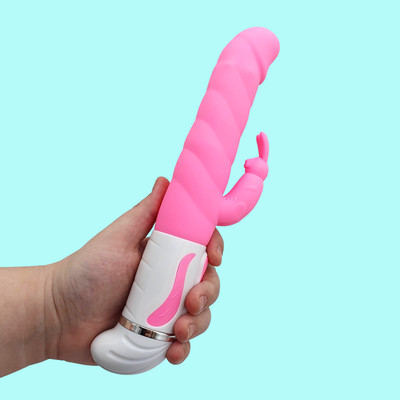 Vibrador Rotativo com 12 Modos de Vibração Estimulador de Clítoris em Formato de Coelho - Pretty Love Steven | 13 x 3,7 cm
