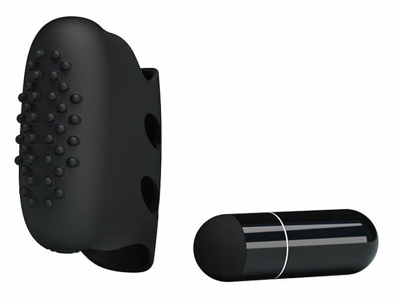 Capa Para Dedo em Silicone com Vibração e Textura Estimuladora - Pretty Love Steward  | 4,8 x 3,5 cm - 2