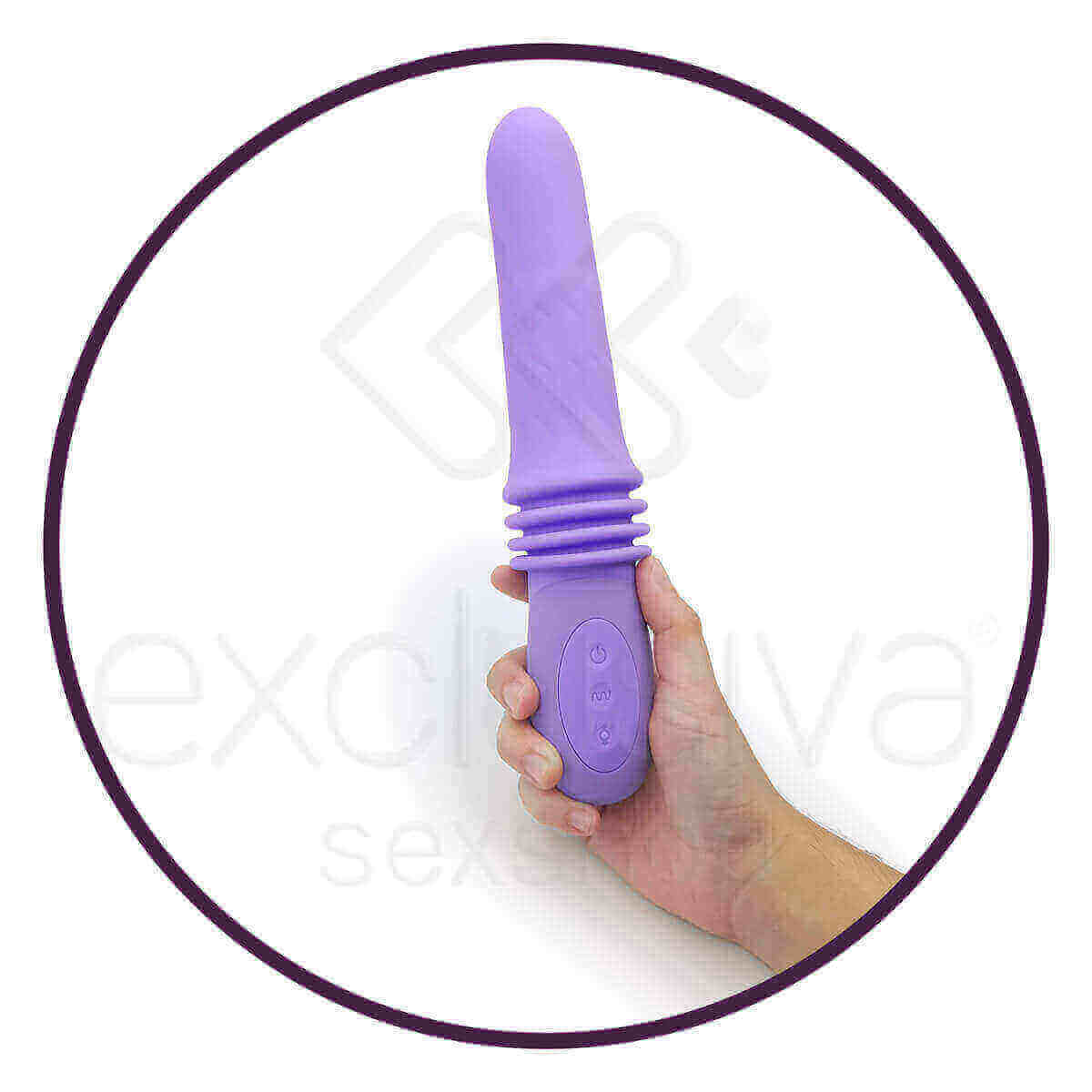 Vibrador Recarregável com 12 Modos de Vibrações e 4 Modos Vai e Vem - Pretty Love Susie - 13 x 3,5 cm | Cor: Lilás - 9