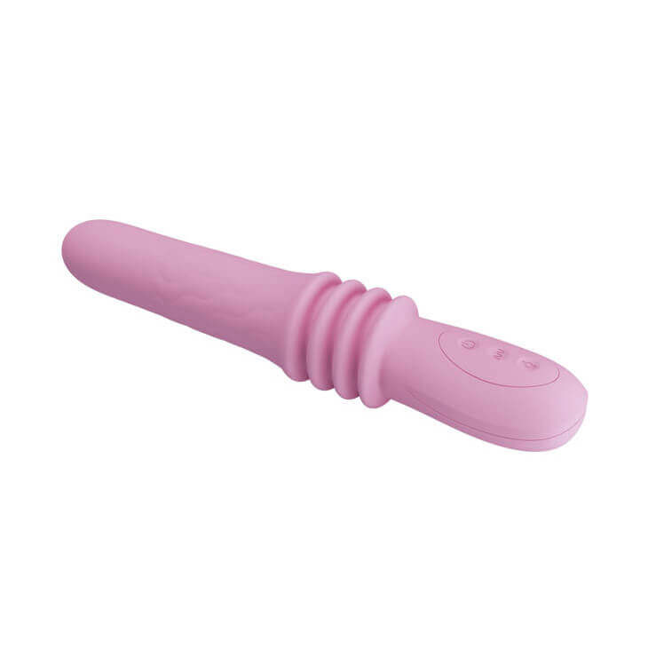 Vibrador Recarregável com 12 Modos de Vibrações e 4 Modos Vai e Vem - Pretty Love Susie - 13 x 3,5 cm | Cor: Rosa - 6