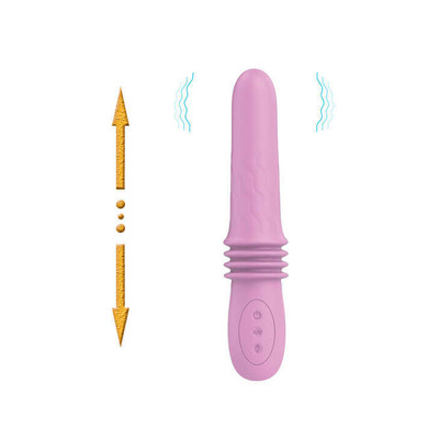 Foto 5 do produto Vibrador Recarregável com 12 Modos de Vibrações e 4 Modos Vai e Vem - Pretty Love Susie - 13 x 3,5 cm | Cor: Rosa