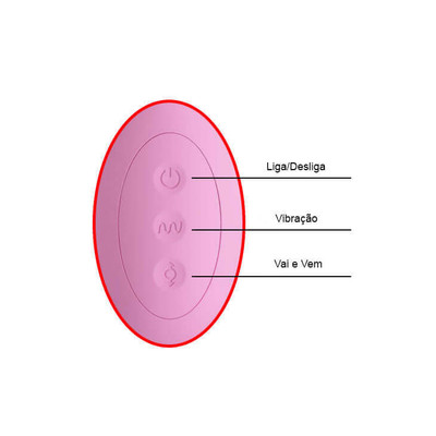 Foto 7 do produto Vibrador Recarregável com 12 Modos de Vibrações e 4 Modos Vai e Vem - Pretty Love Susie - 13 x 3,5 cm | Cor: Rosa