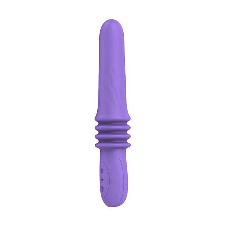 Vibrador Recarregável com 12 Modos de Vibrações e 4 Modos Vai e Vem - Pretty Love Susie - 13 x 3,5 cm | Cor: Lilás - 2