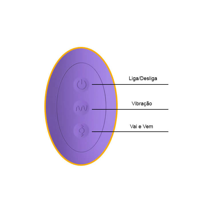 Vibrador Recarregável com 12 Modos de Vibrações e 4 Modos Vai e Vem - Pretty Love Susie - 13 x 3,5 cm | Cor: Lilás - 6