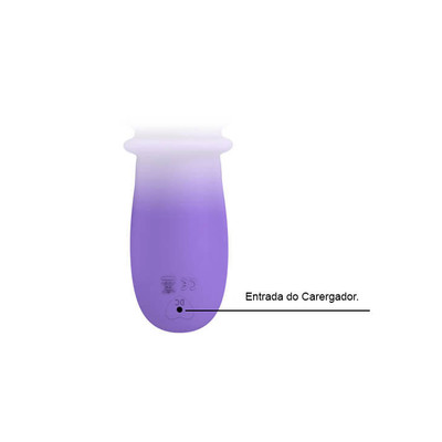 Foto 7 do produto Vibrador Recarregável com 12 Modos de Vibrações e 4 Modos Vai e Vem - Pretty Love Susie - 13 x 3,5 cm | Cor: Lilás